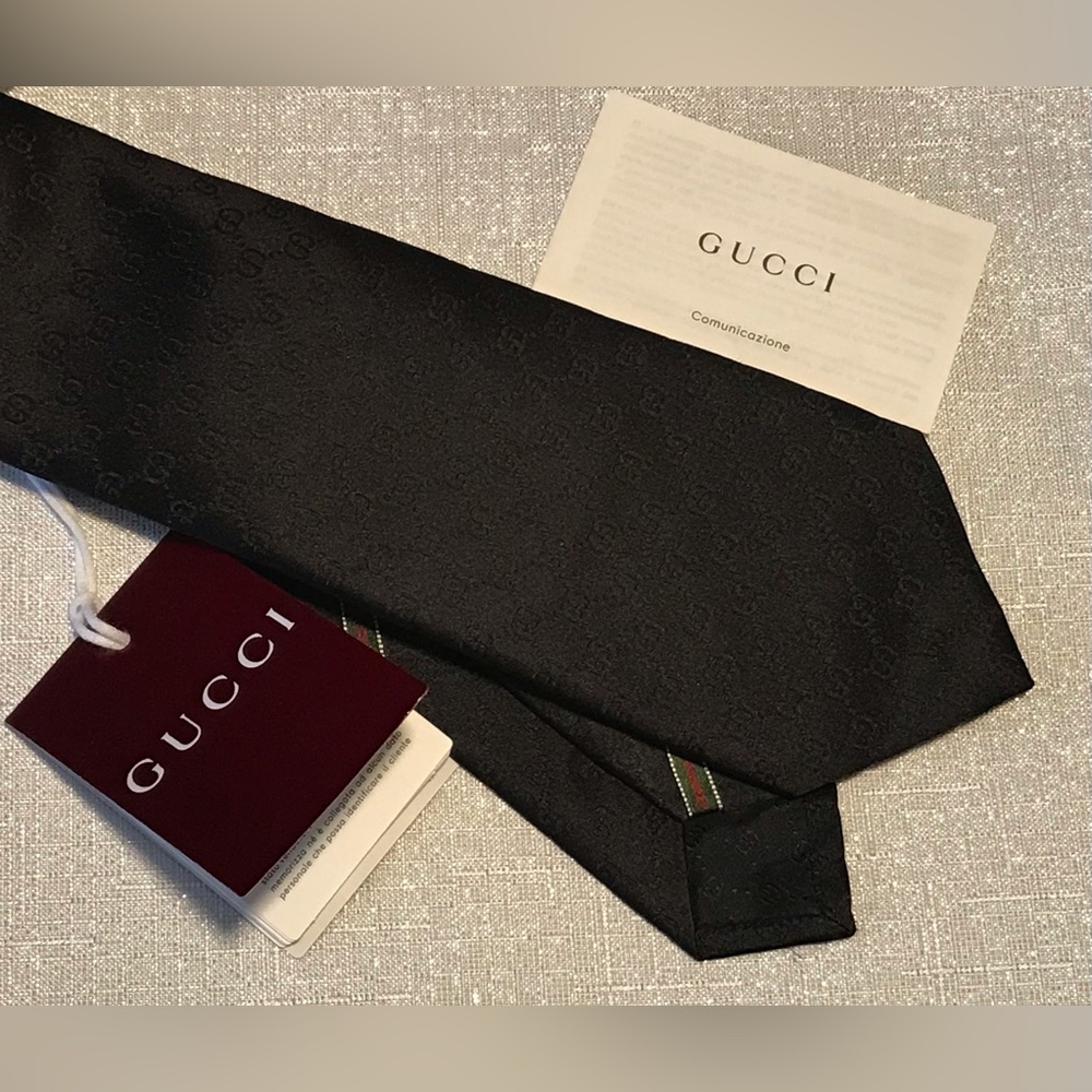 BNWT GUCCI HANDMADE TIE - Picture 6 of 11